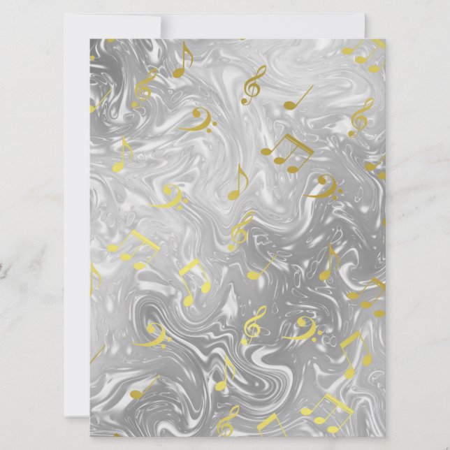 motif élégant de notes de musique (Devant)