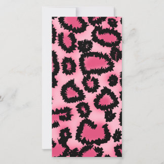 Motif Empreinte de léopard rose et noir.