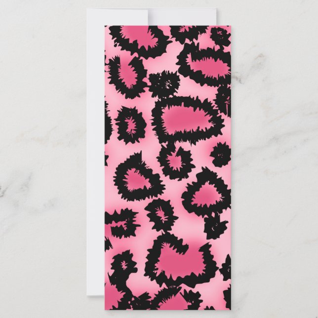 Motif Empreinte de léopard rose et noir. (Devant)