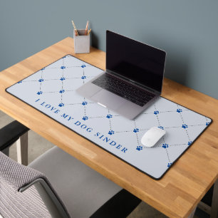 Motif Empreinte de Patte Bleu Personnalisé