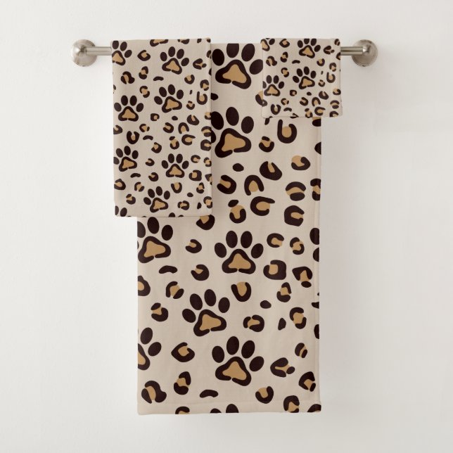 Motif Empreinte de Patte de Léopard Animal (En situation)