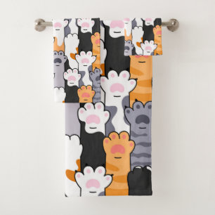 Motif Empreintes de Chat