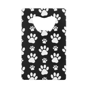 Motif, Empreintes de pattes, pattes de chien, noir