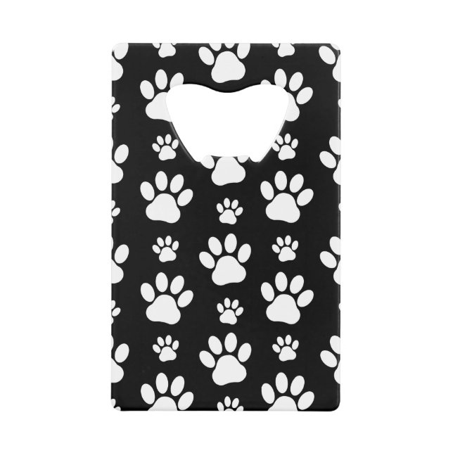 Motif, Empreintes de pattes, pattes de chien, noir (Devant)