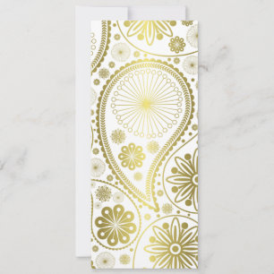 Motif en cachemire d'or