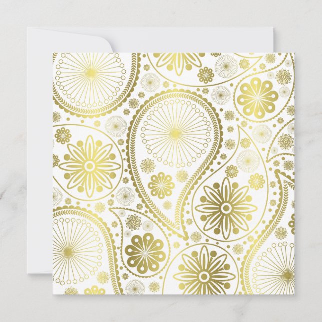 Motif en cachemire d'or (Devant)