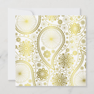 Motif en cachemire d'or