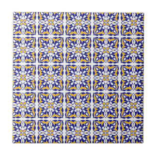 Motif en carreaux Bleu Blanc Marocain