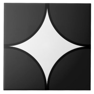 Motif en carreaux de cercle noir et blanc