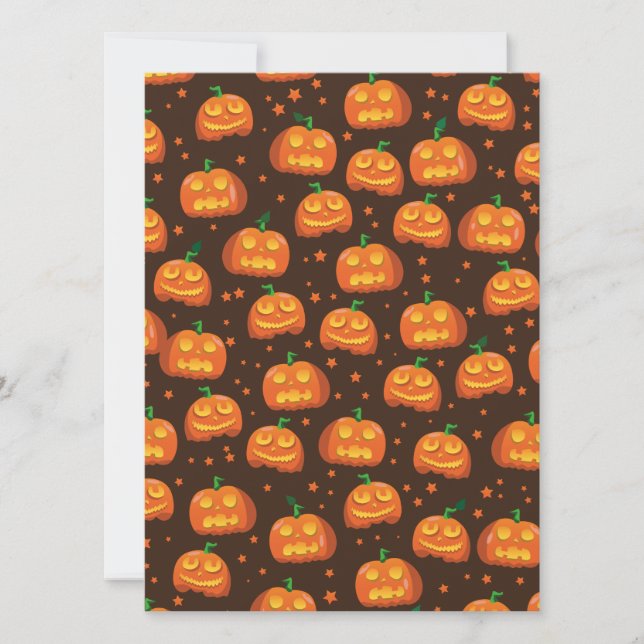 Motif en chef du Citrouille Halloween. (Devant)