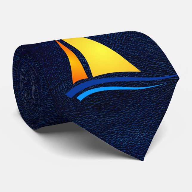Motif en cuir de marine nautique avec Cravate de v (Roulé)