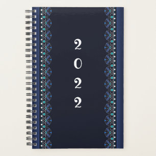 Motif en dentelle bleue Boho Planner