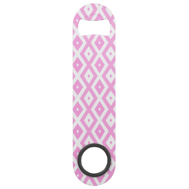 Motif en diamant rose et blanc (Devant)