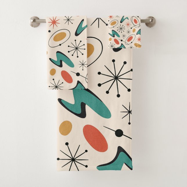 Motif en étoile éclatée de style Mid Century Moder (En situation)