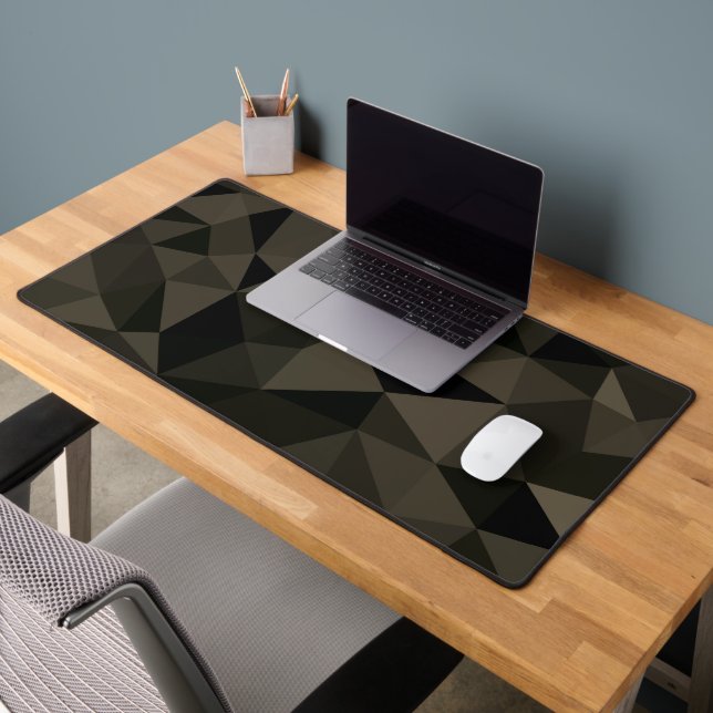 Motif en maille géométrique noir marron foncé (Bureau 2)