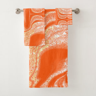Motif en marbre abstrait orange moderne