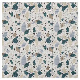 Motif en mosaïque de Terrazzo - Verdure sur tissu 