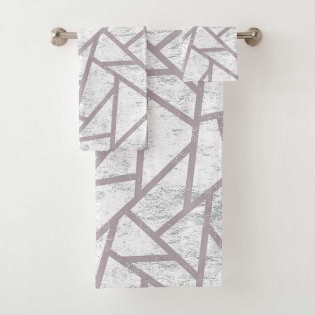 Motif en mosaïque gris pâle (En situation)