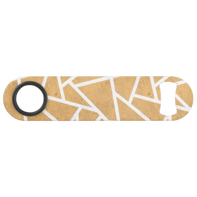 Motif en mosaïque jaune et blanc (Devant (Horizontal))