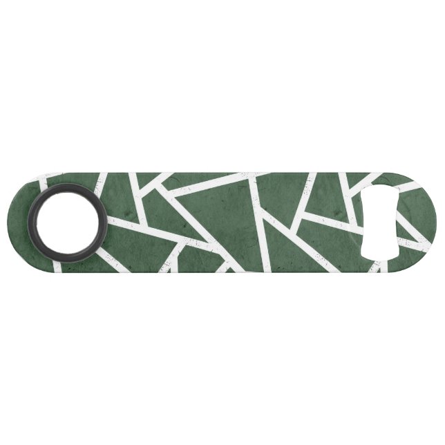Motif en mosaïque verte et blanche (Devant (Horizontal))