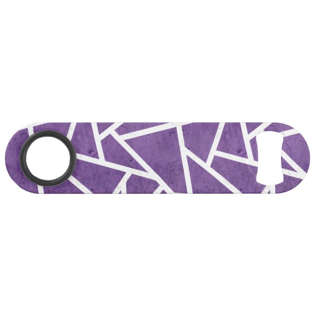 Motif en mosaïque violette et blanche (Devant (Horizontal))