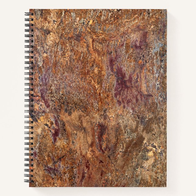 Motif en pierre de granite Carnet spiral (Devant)