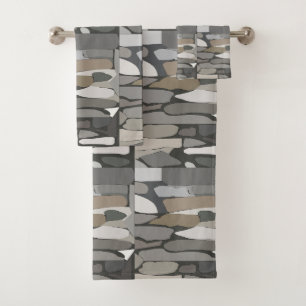 Motif en pierre de rock gris
