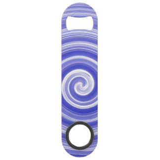 Motif en spirale bleu et blanc