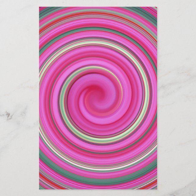 Motif en spirale rose (Devant)