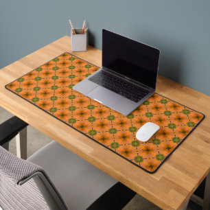 Motif en terre cuite et carreaux verts