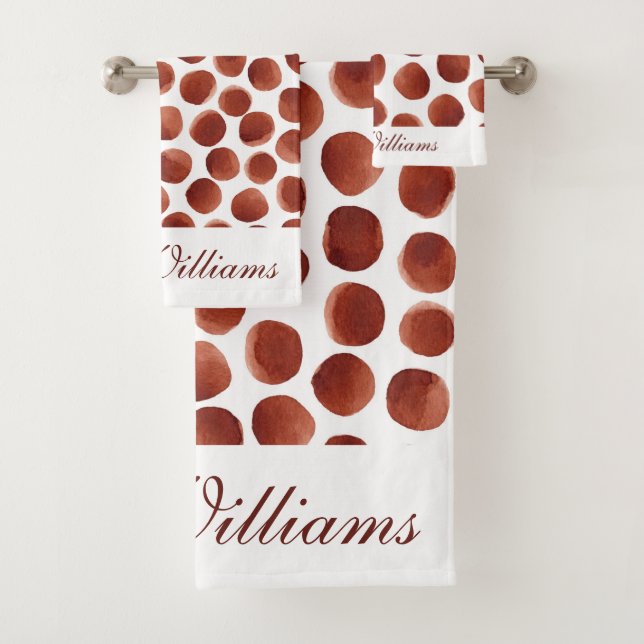 Motif en terre cuite ton main peint points (En situation)