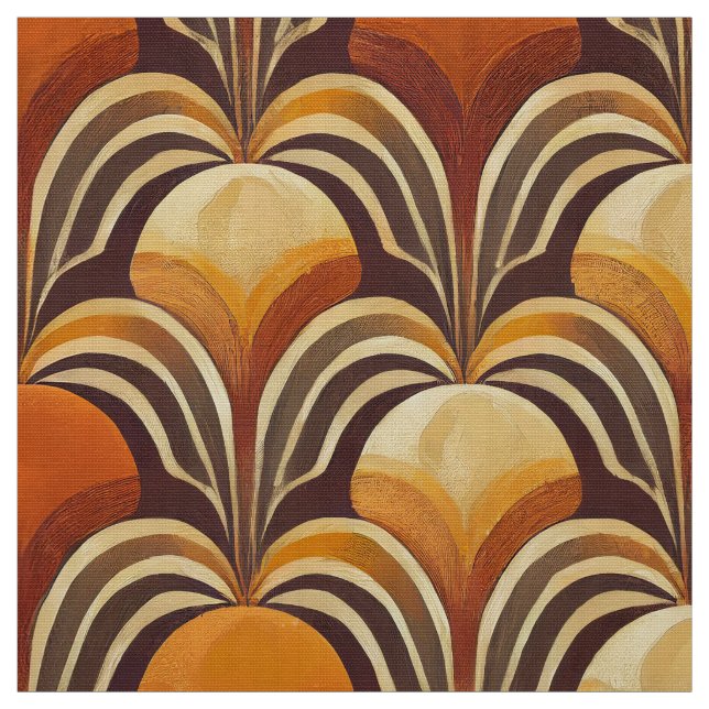 Motif en tissu rétro des années 70 (Échantillon)