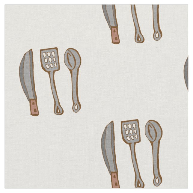 motif en tissu utencil de cuisine (Fermer)
