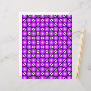 Motif en treillis noir blanc Magenta points roses