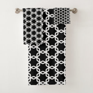 Motif en treillis noir et blanc