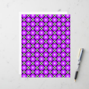 Motif en treillis noir et blanc à points roses mag