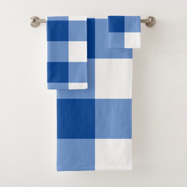 Motif en vichy bleu (En situation)