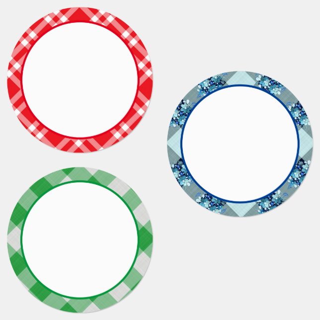 motif En vichy/Plaid étanche Pays Étiquettes (Groupe)