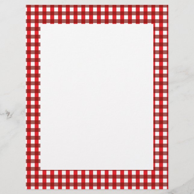 Motif En vichy rouge et blanc (Devant)