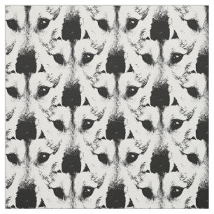 Motif enroué de chien de tissu de chien de