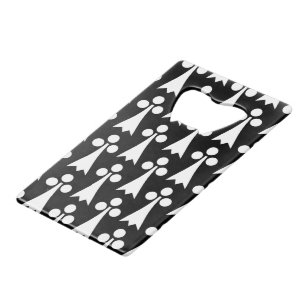 Motif Ermine, Motif Médiéval, Blanc sur Noir