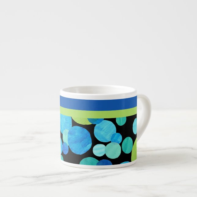 Motif Espresso Mug avec Blue Moons (Devant droit)