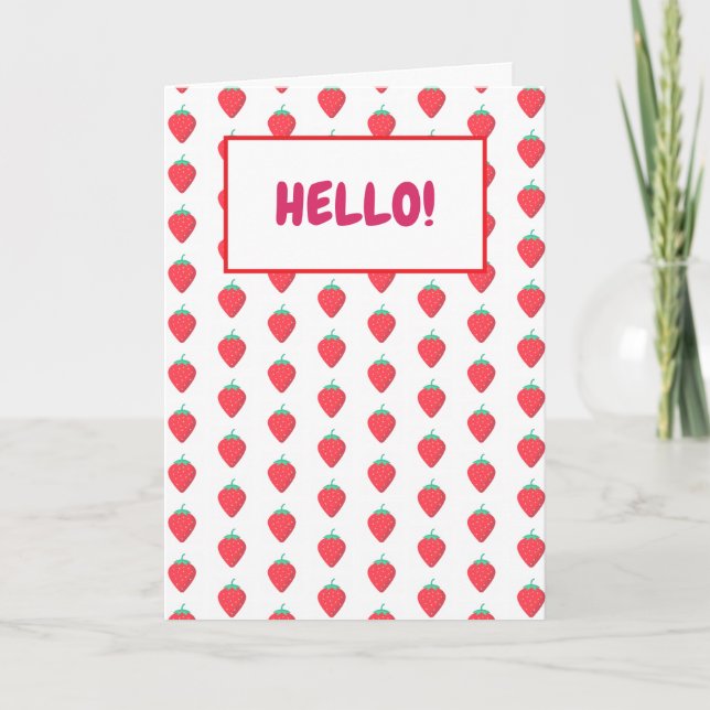 Motif esthétique Mignon Amour Fraise Kawaii (Devant)