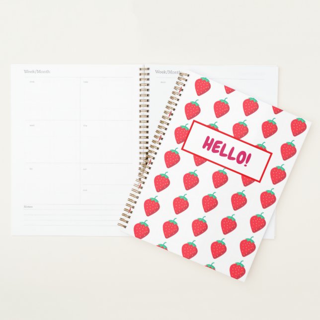 Motif esthétique Mignon Fraise Kawaii Amoureux (Devant avec enveloppe)