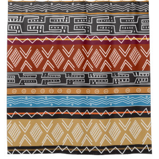 Motif ethnique africain Mélange rideau de douche