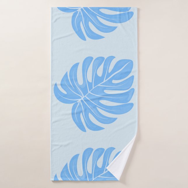 Motif ethnique sans couture tropicale avec départ  (Serviette de bain)