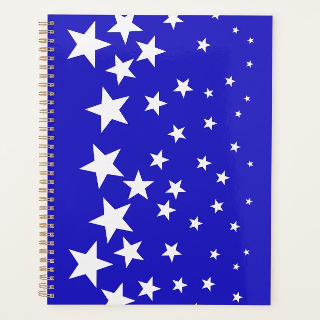 Motif étoile blanche sur arrière - plan bleu (Devant)