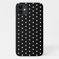 motif étoile blanche sur Coque noir-coque iphone m