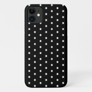 motif étoile blanche sur Coque noir-coque iphone m
