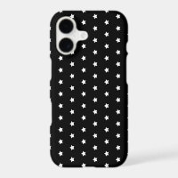 motif étoile blanche sur Coque noir-coque iphone m